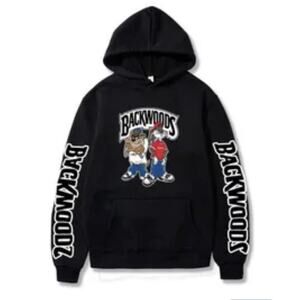 Backwood Bugs Bunny Logo Printed Sweatshirt Hoodie Small